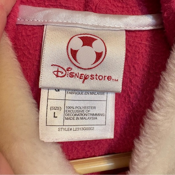 Vintage Y2K 2000’s Pink Disney Store Princess Poncho Cape Winter Kid’s Size L - Picture 4 of 4